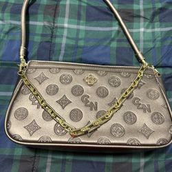 Gold & Brown CLN Purse With Chain #Luxury #Handbag # Excellent Condition
