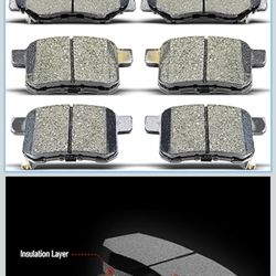 Brand New Front & Rear Ceramic brake pads (8 pcs) for 2008-2017 Honda Accord See below for submodels