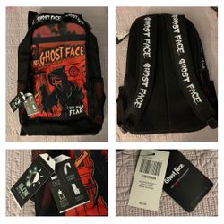 BioWorld GHOSTFACE Glow-In-The-Dark Full Size Backpack (NWT)