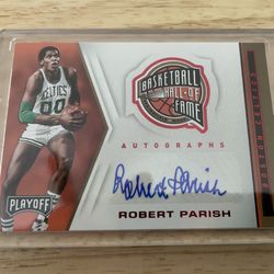 Robert Parish Autographed Card