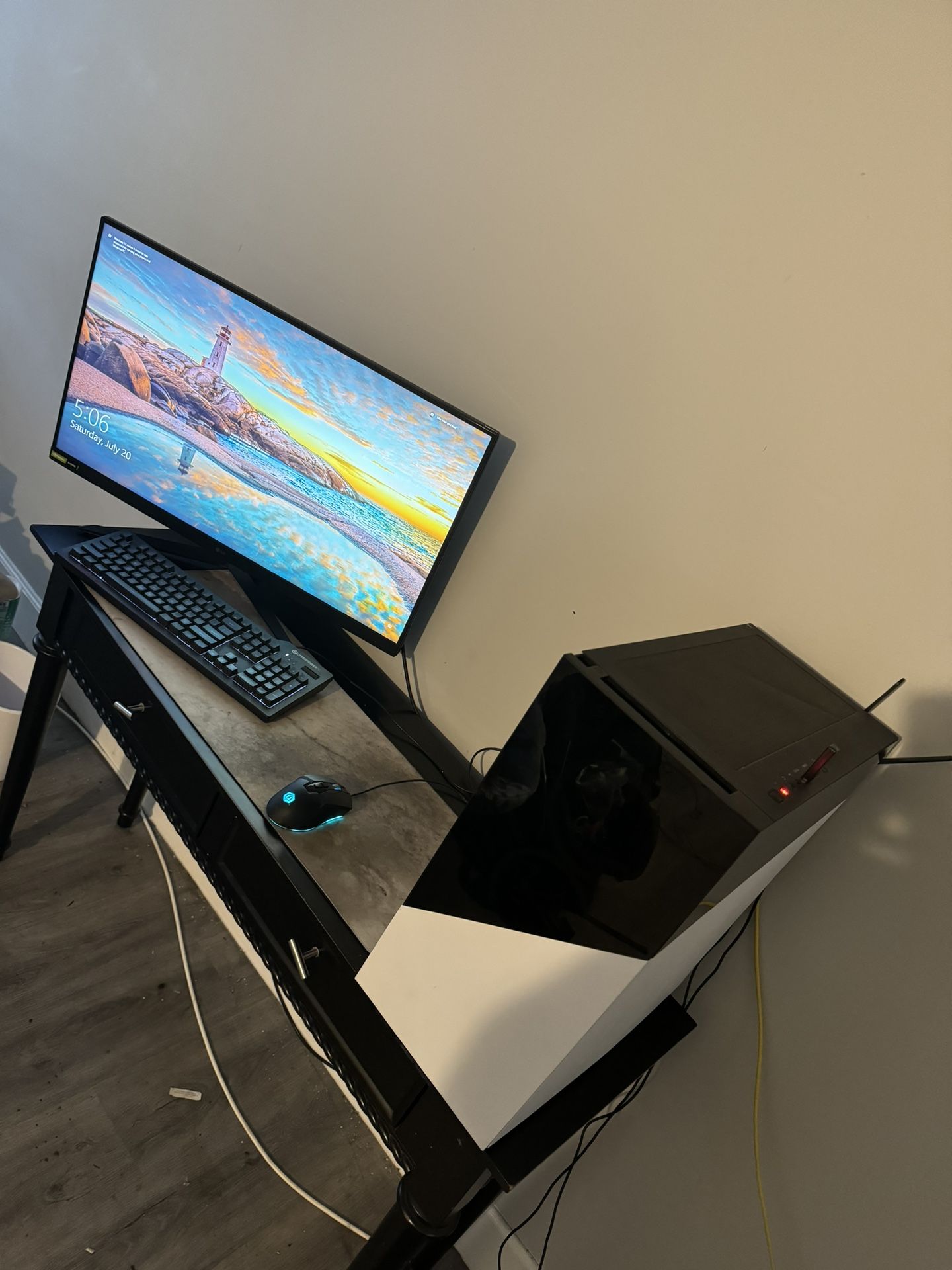 COMPLETE PC SET UP (Cyber Power Rtx 3060 Pc,LG Monitor , Cyber power Mouse And Keyboard)