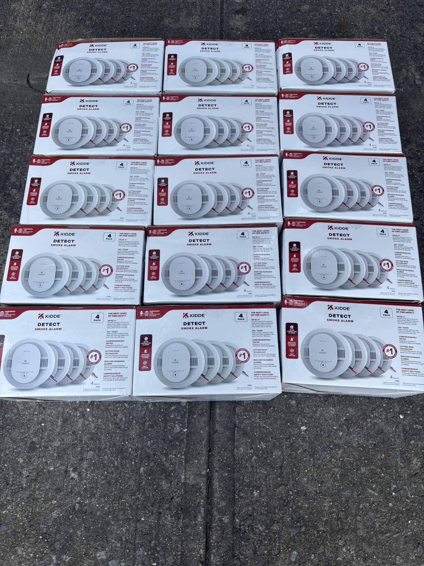 Hardwired Interconnected Smoke Detector with Photoelectric Sensor (4-Pack)
