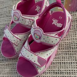 New Girls Light Up Sandals Trolls The Movie Size 11