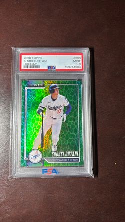 2026 Topps Holiday Shohei Ohtani SP Green Easter Foil PSA 9
