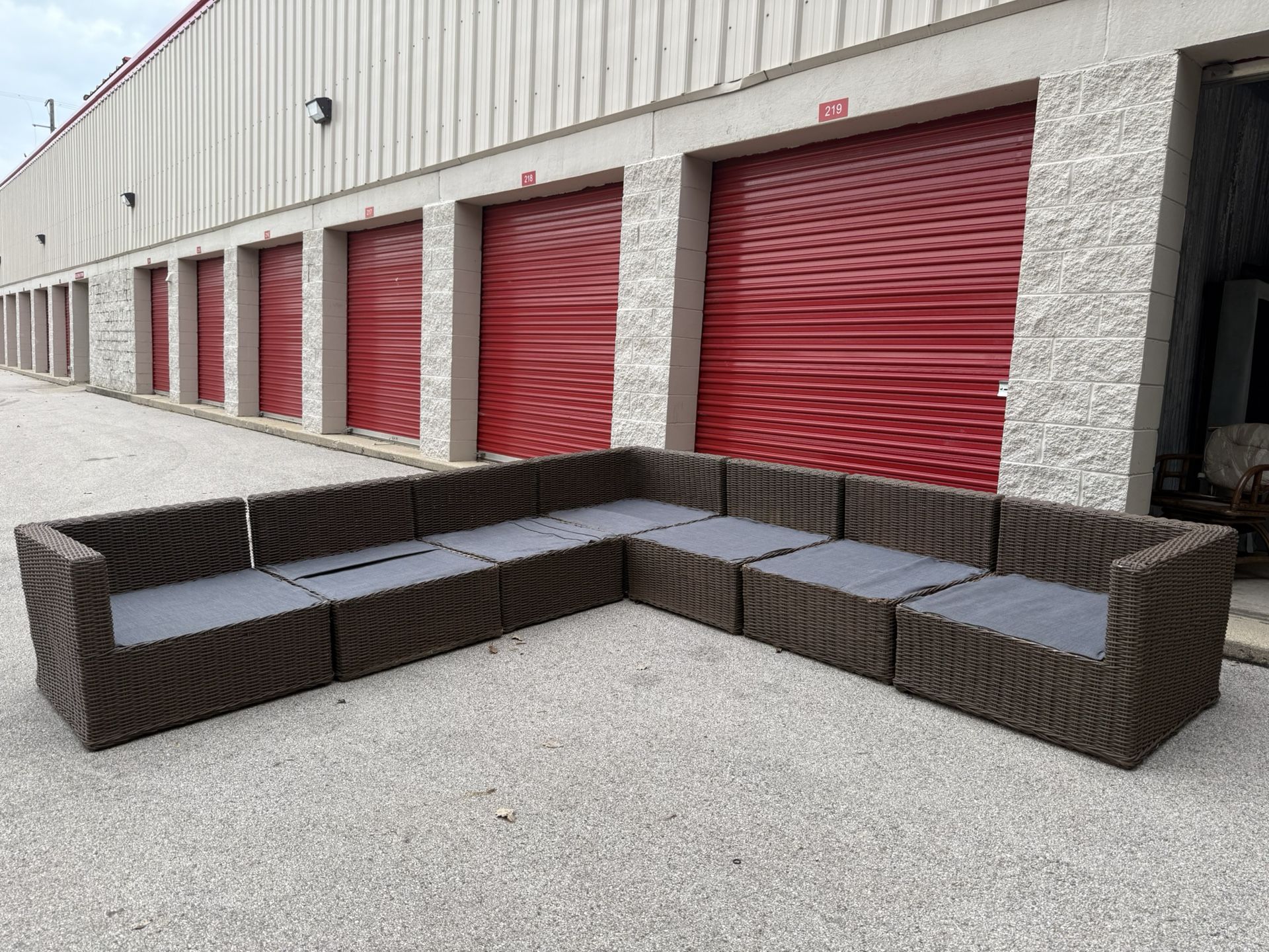 7 Piece Outdoor Wicker Patio Furniture Sectional! ***Free CurbSide Delivery***