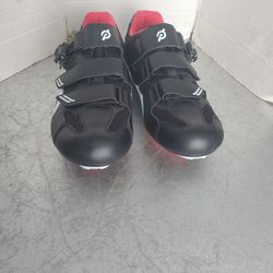 Peloton Cycling Shoes Men's Bike Riding Exercise Spin Black Red Size 45 Us 11