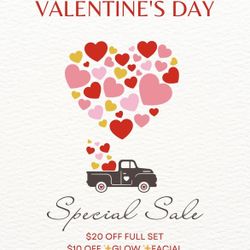 Valentines Special! $80 Lashes $90 Facials 💕