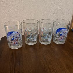 McDonald’s  Walt Disney  World Remember The Magic 25th. Anniversary  1996 Glass Cups 