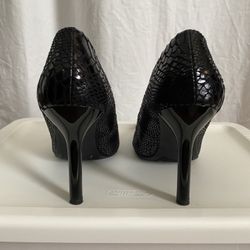 Bandolino Black Snakeskin Pump 8.5
