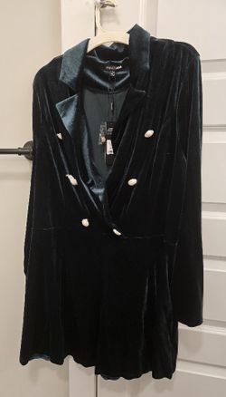 Plus size velvet green rumper 