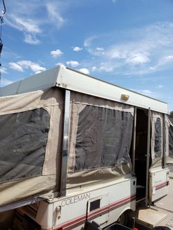 Coleman pop up trailer