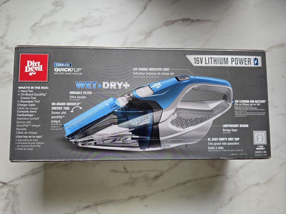 Wet/Dry Cordless Hand Vacuum Cleaner