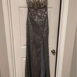 Silver Sequined Prom/formal Dress 