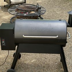 Traeger Eastwood 34 Wood Pellet Grill and Smoker in Silver Vein