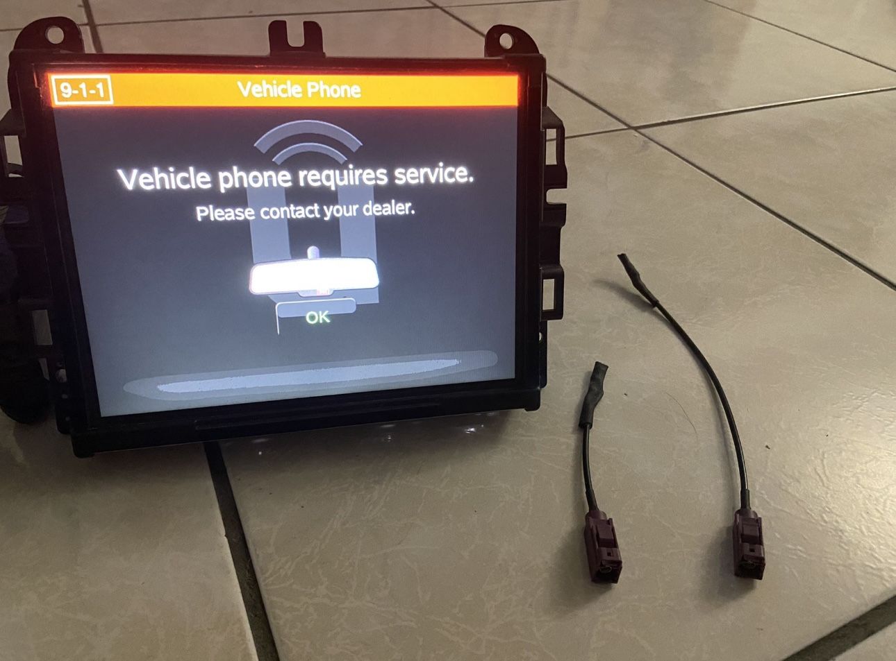 911 Phone Override Cable Dodge Ram Challenger Durango Charger Chrysler 300 200 Viper Jeed Grand Cherokee