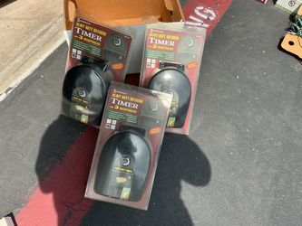 Heavy duty electrical timer and extension chord good for outdoor use