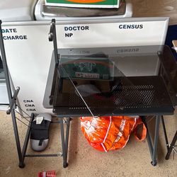 Glass desk