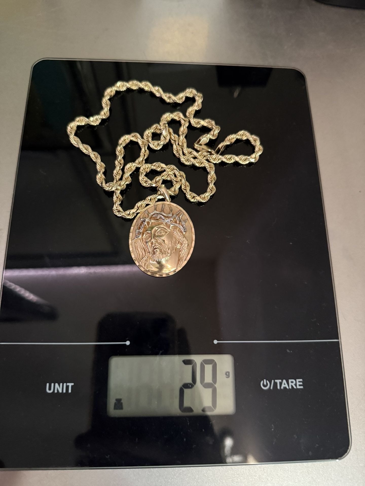 14KT Gold Rope Chain Set