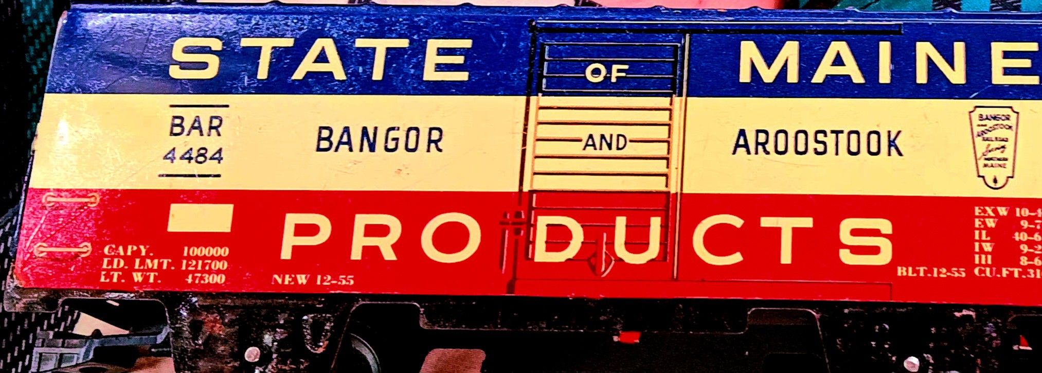1940s Middle STATE OF MAINE RAILWAY TRAIN