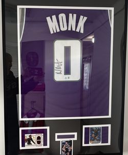 Malik Monk Sacramento kings Autographed Jersey