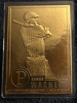 1996 Honus Wagner, Danbury 23kt. Gold, Pittsburgh Pirates. Card#16
