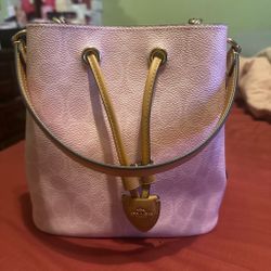 Coach powder pink Rowan bucket