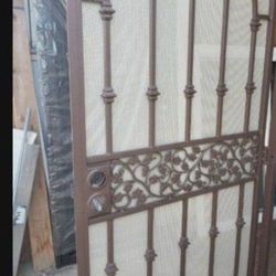 36x84 Exterior Security Heavy Duty Door Two Tones, Swing Out To The Right Hand, Special Order Door,Open Box
