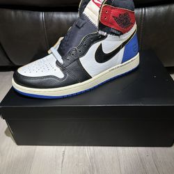 Jordan 1 Retro High OG SP Fragment x Union LA Varsity Red Sport Royal