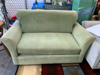 Green Fabric Loveseat $175 OBO!