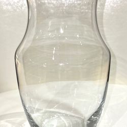 Glass 9” Pot Belly Shaped Vase~Like New! 