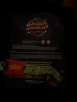 Nocturnal Wonderland 2-Day GA Wristband 2026