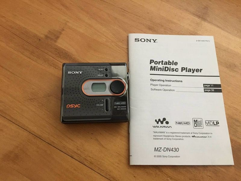 Sony Portable MiniDisc Player. MZ-DN430 MDLP, Net MD Walkman
