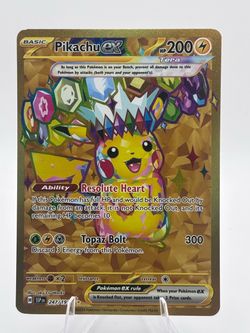 Pikachu ex Gold Hyper Rare Pokémon Card 247/191