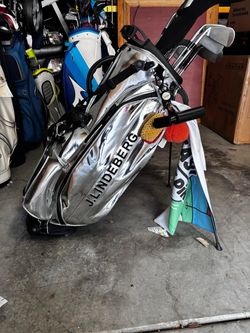 J.Lindeberg Silver Stand Golf Bag