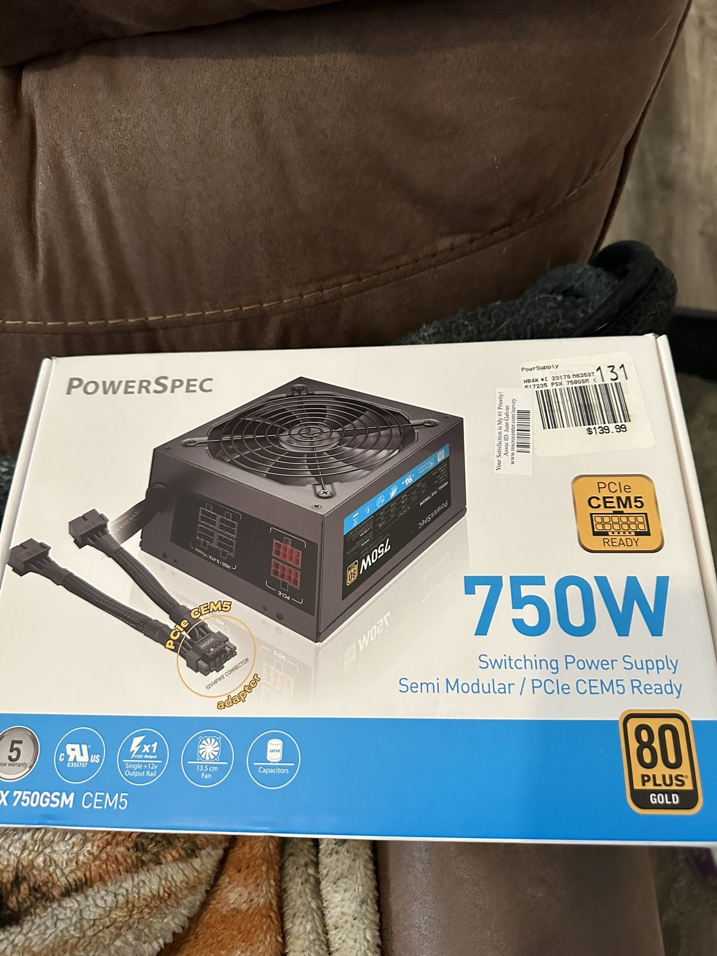 Power Supply PowerSpec 750w 