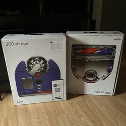Dyson 360 Vis Nav Robot Vacuum Cleaner (Blue/Nickel) — Brand New & Sealed!
