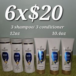 3 Shampoo And 3 Conditioner Repair And Protect Pantene