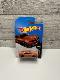 Hot Wheels Orange ‘2013 Chevy Camaro Special Edition / Camaro Fifty • Die Cast Metal • Made is Malaysia