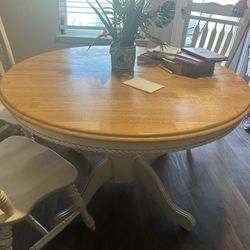 Solid Wood Dining Room Table 