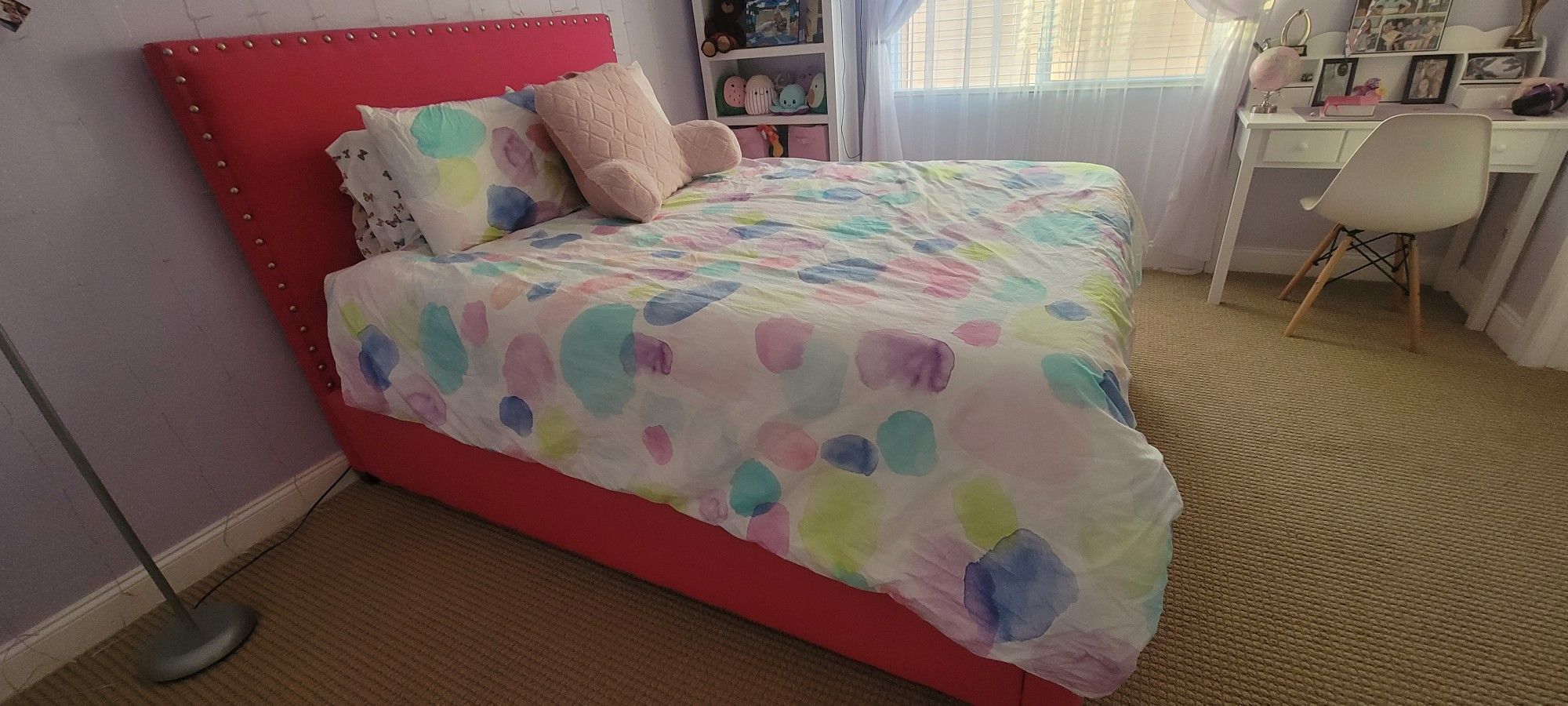 Pottery Barn Hot Pink Queen Bed Frame Furniture