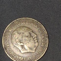 Moneda Del Año 1953 PESETA.