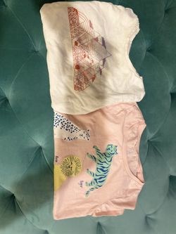 2 Pack Of Girls Size 8 T-shirts And Long Sleve 