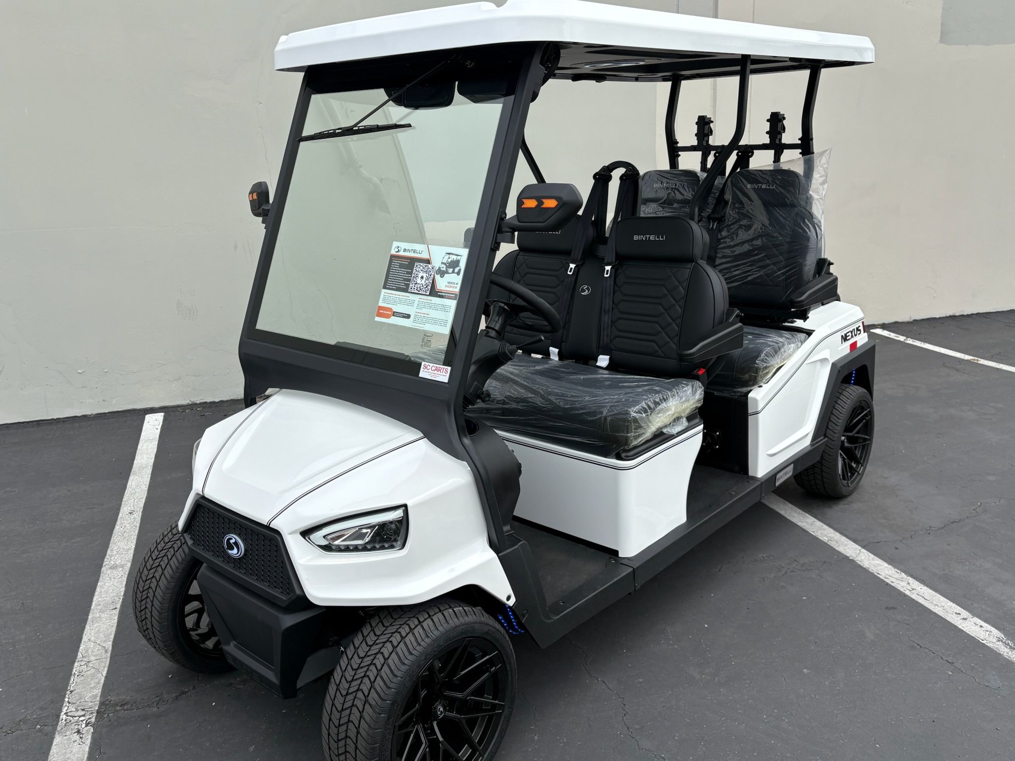 NEW 2025 GEN 2 Bintelli Nexus 4-Forward Non-Lifted 72-Volt Street Legal LSV Golf Cart!