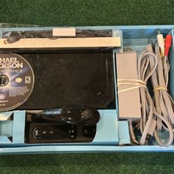 NINTENDO Wii White Game Console + THE MICHAEL JACKSON THE EXPERIENCE Dance Game