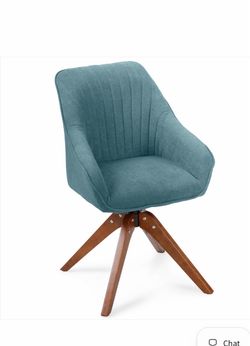 Athena Collection Swivel Modern Accent Chair, Linen Upholstered Armchair