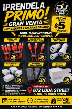Cables usb C y cargadores