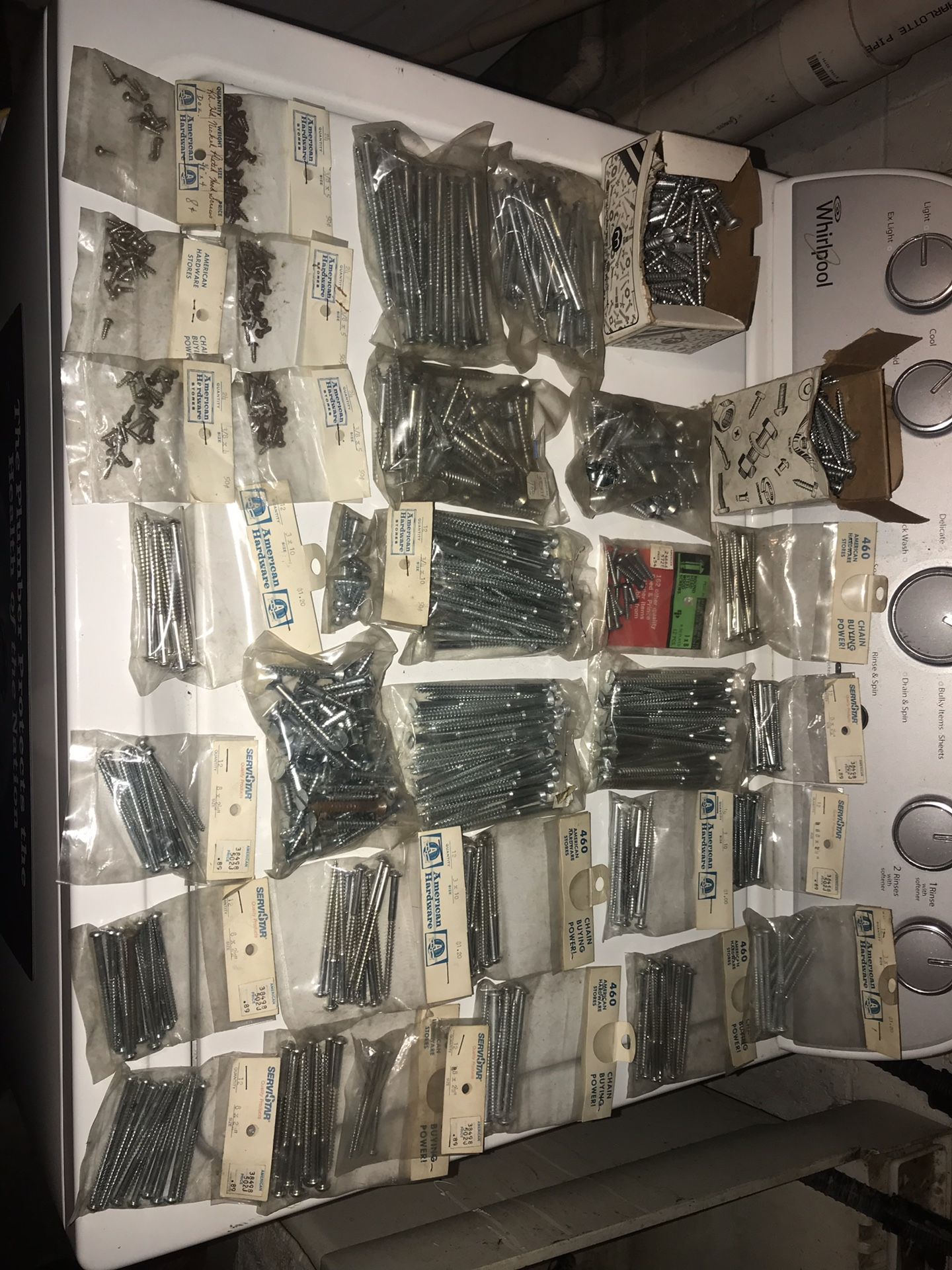 NOS misc. screws