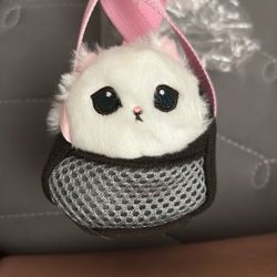 cute cat carrier plushie