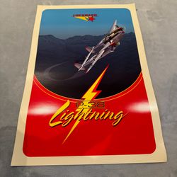 Official Lockheed Martin P-38 Lightning Poster Vintage WWII Aviation Art Print