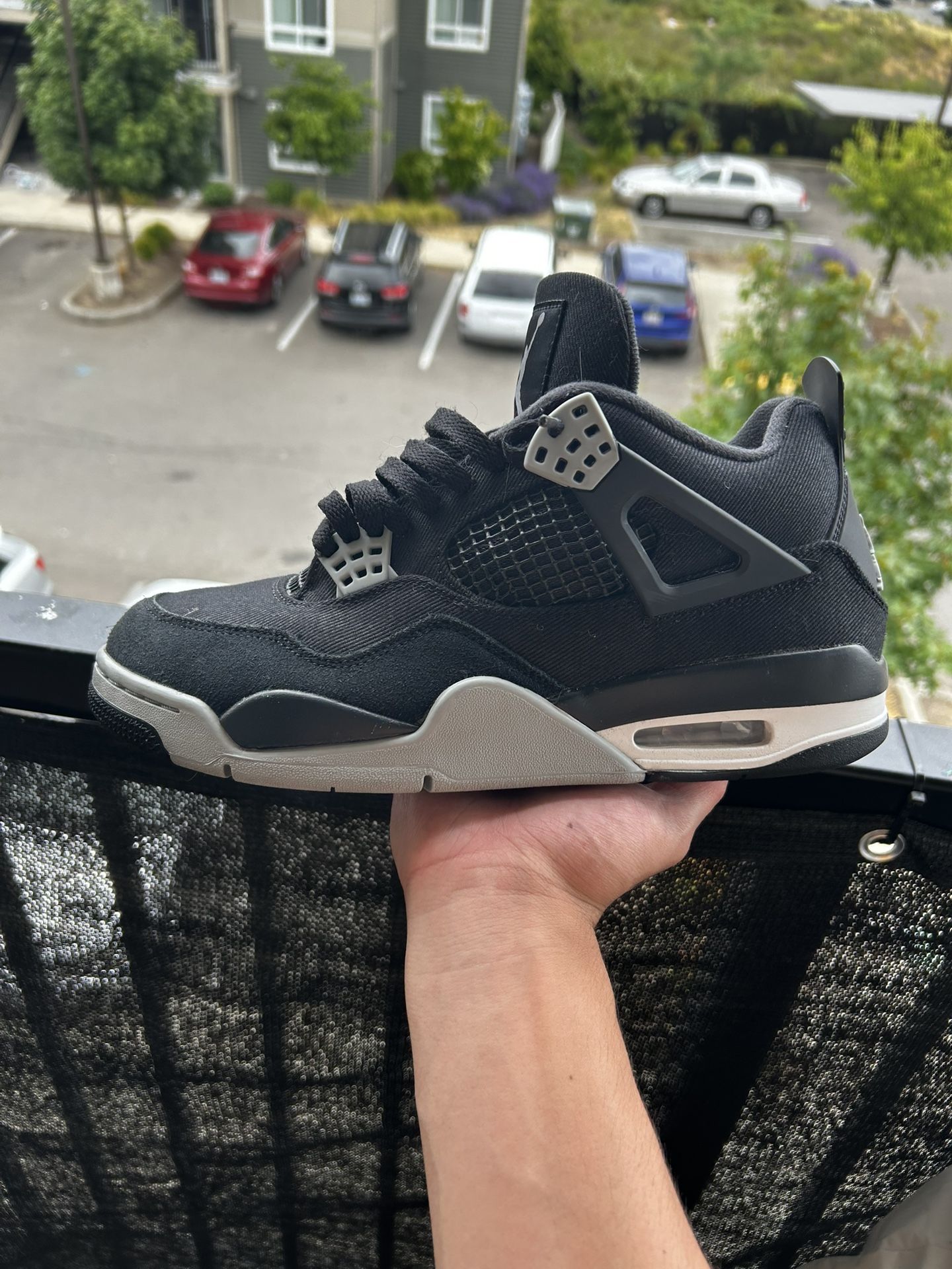 Jordan 4 Black Canvas 